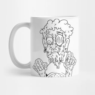 Sad melting uncle illustration Mug